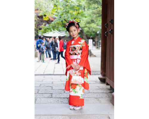 七五三　七歳女の子